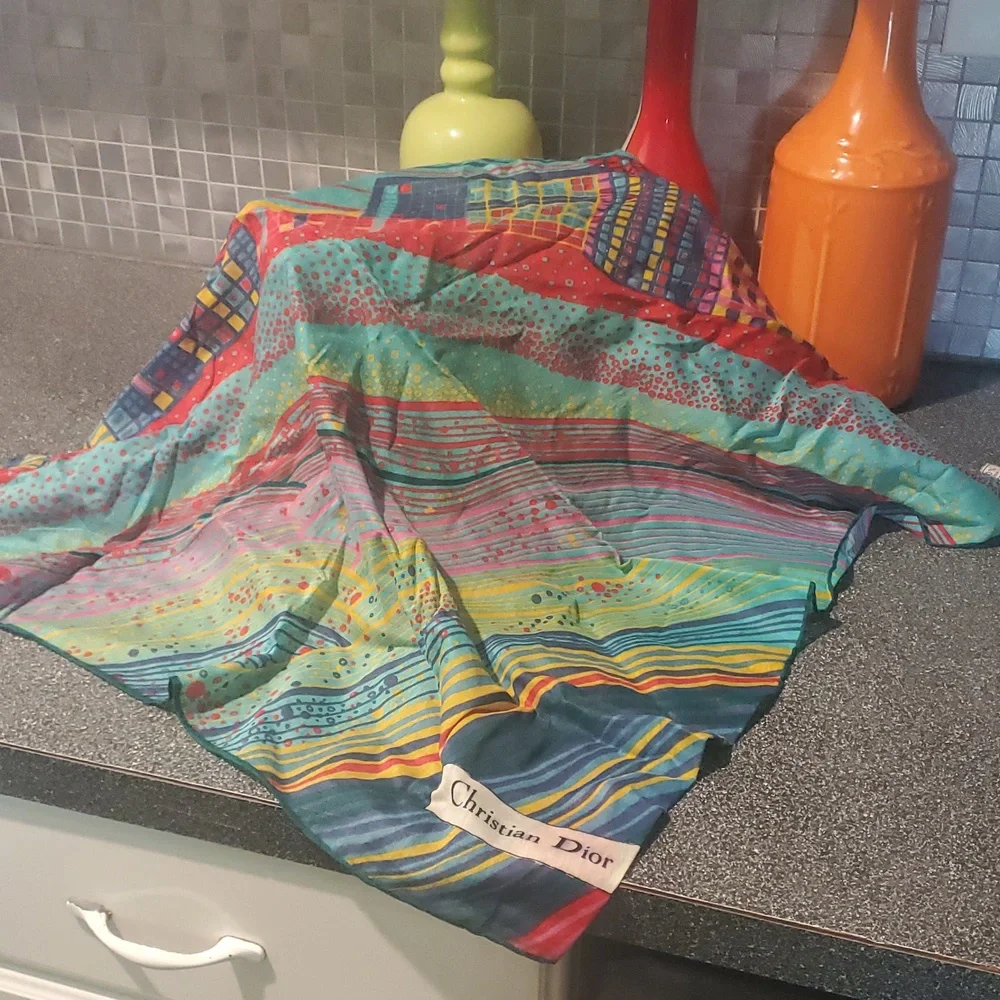 Dior Multi Color Scarf 25